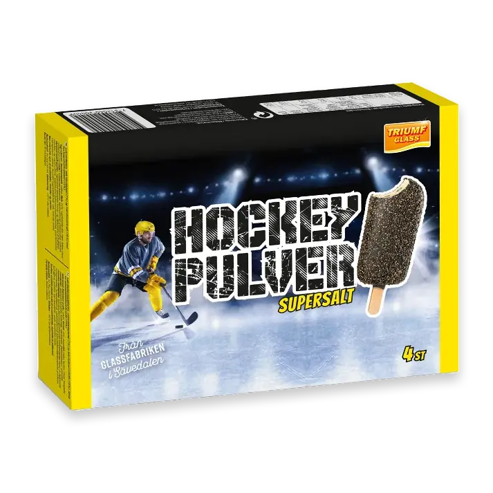 Glass Hockeypulver 4-p