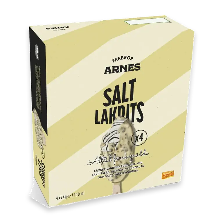 Glasspinne Saltlakrits 4-pack