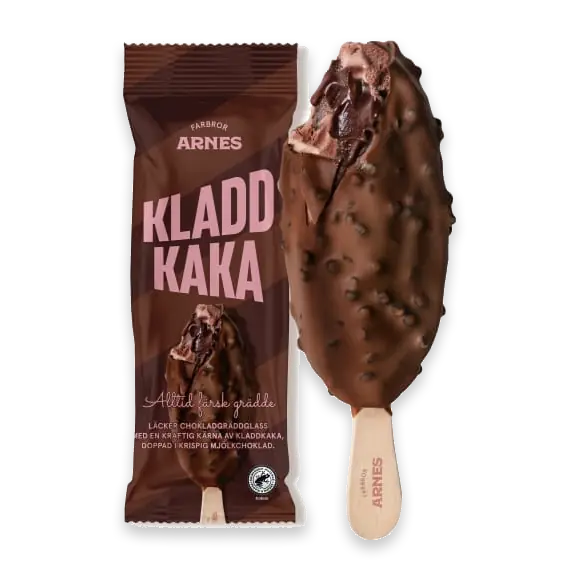 Kladdkaka Farbror Arnes Glasspinne