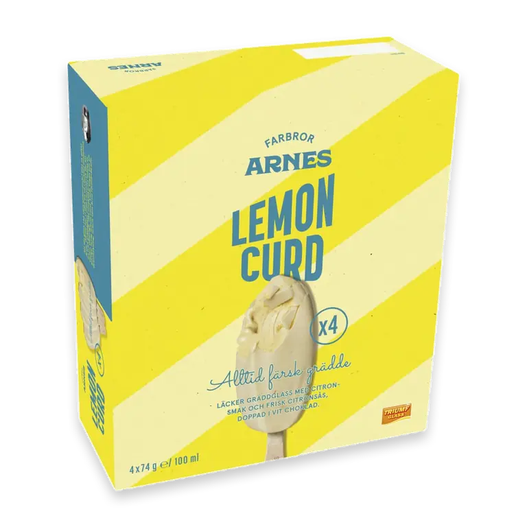 Pinnglass Farbror Arnes Lemon curd 4-pack