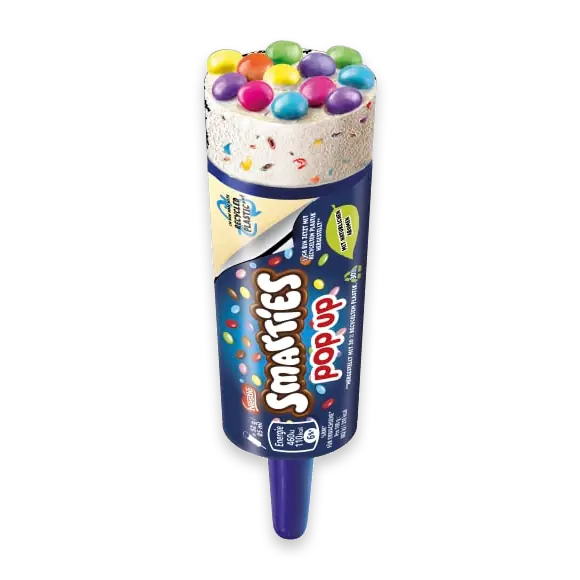 Smarties Pop Up Glasspinne