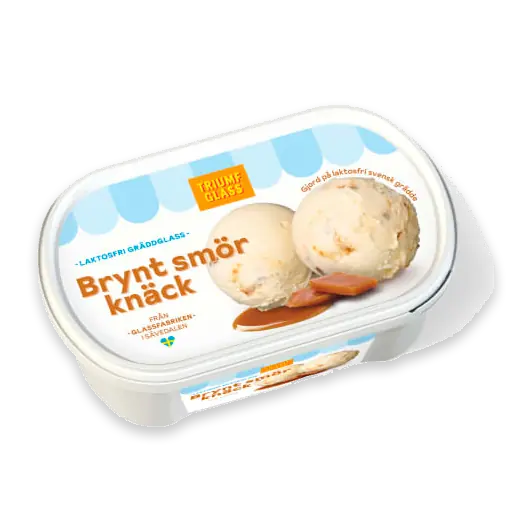 Smörknäck Brynt Laktosfri Glass