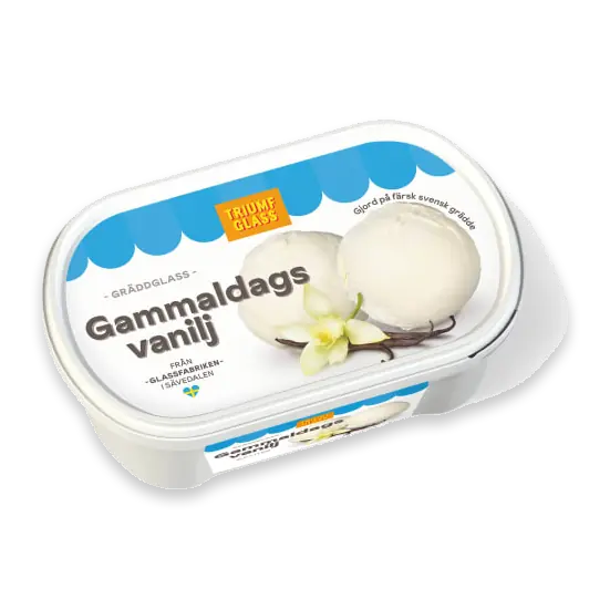 Vanilj Gammaldags Glass