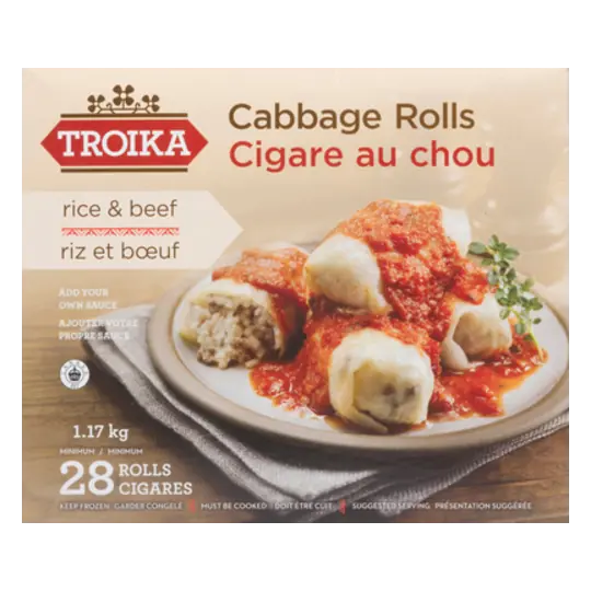 Frozen Cabbage Rolls Beef And Rice 1.17 kg