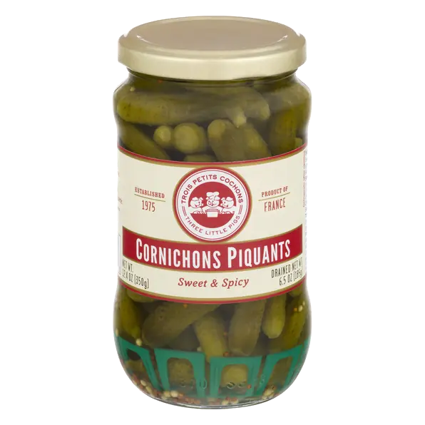 Sweet & Spicy Cornichons Piquants