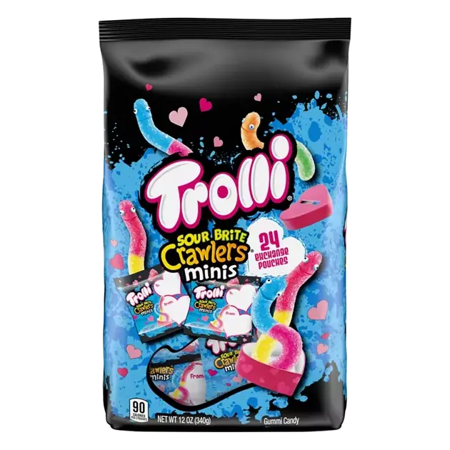 Gummi Candy, Sour Brite Crawlers, Minis