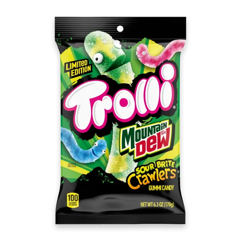 Mountain Dew Sour Brite Crawlers Gummi Candy Bag
