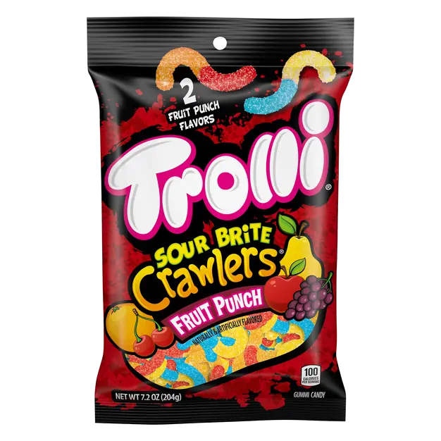 Sour Bite Crawlers Fruit Punch Gummi Candy