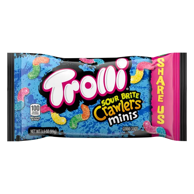 Sour Brite Crawlers Minis Gummy Candy