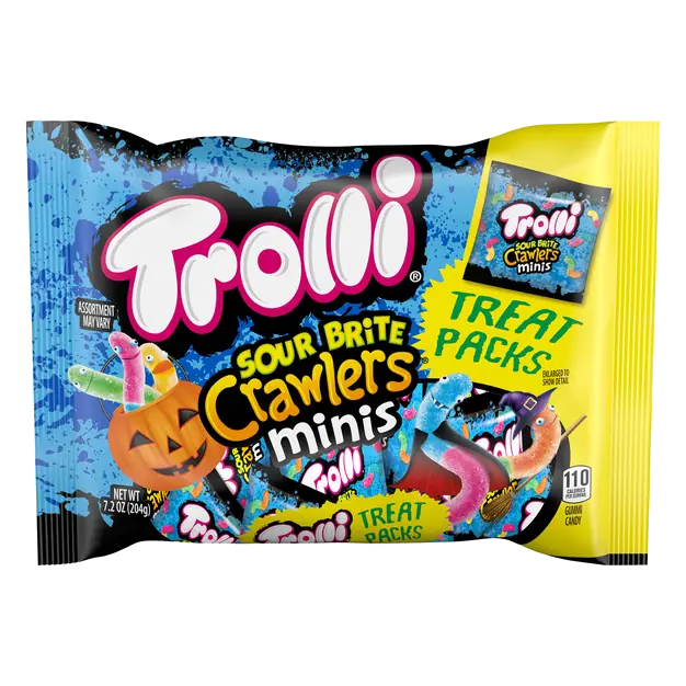 Sour Brite Crawlers Minis Treat Packs Halloween Candy