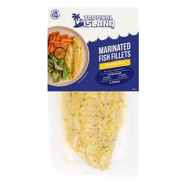Marinated Fish Fillets Lemon Herb