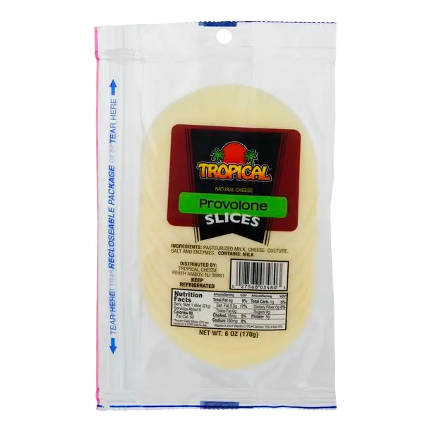 Natural Provolone Cheese Slices