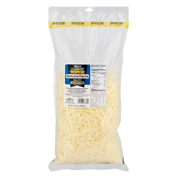 Queso para Pupusas Shredded Mozzarella Cheese