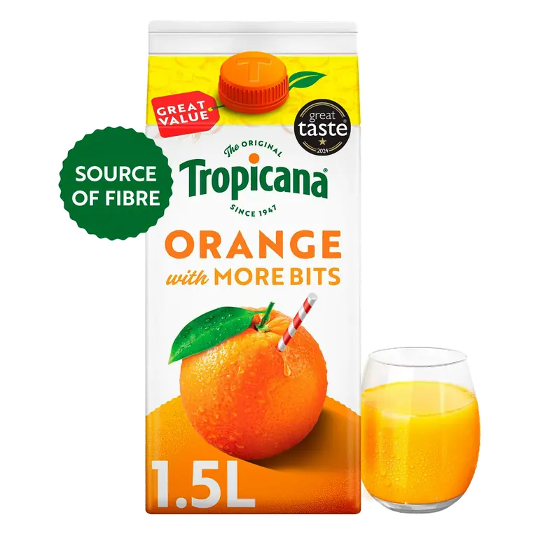 Extra Pulpy Orange with More Juicy Bits Fruit Juice 1.5L