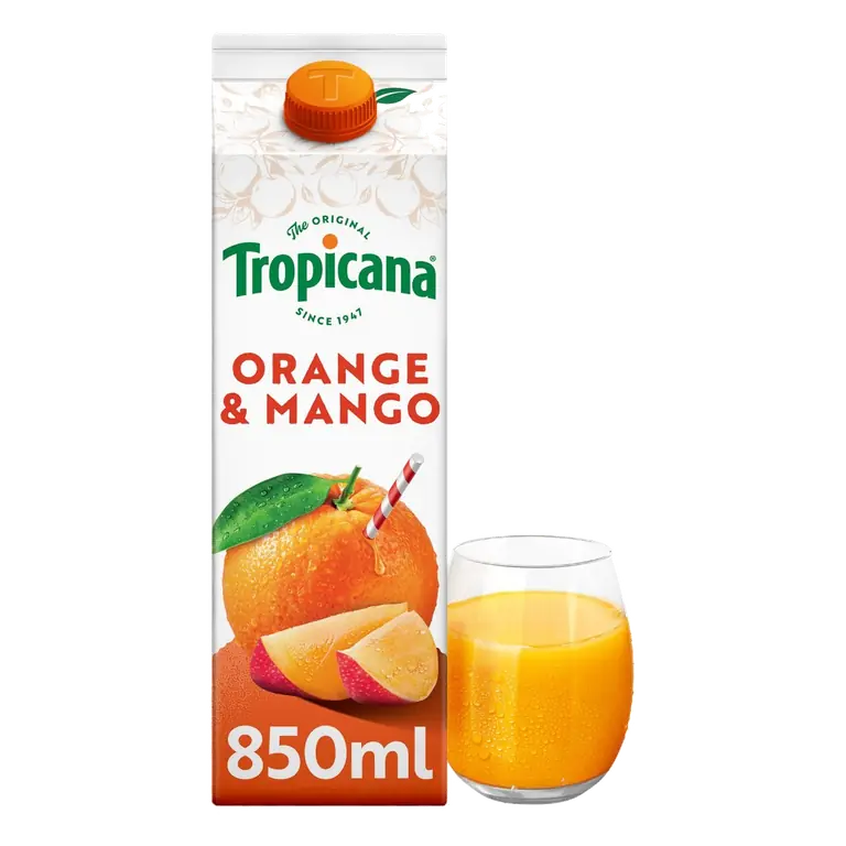 Pure Orange & Mango Fruit Juice 850ml