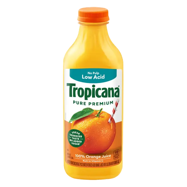 Pure Premium Low Acid No Pulp Orange Juice
