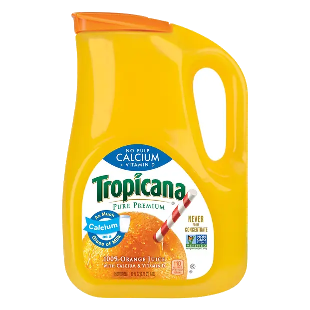Pure Premium No Pulp Calcium + Vitamin D 100% Orange Juice
