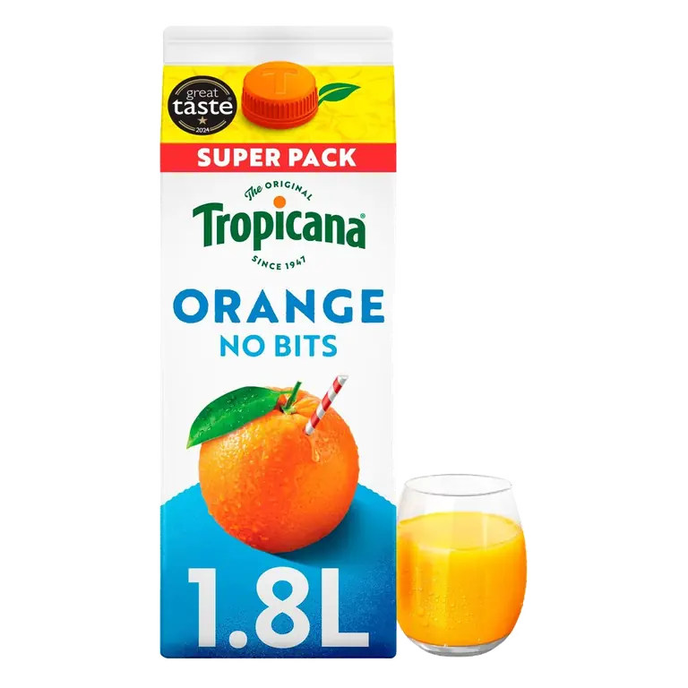 Smooth Orange Juice with No Bits 1.8l