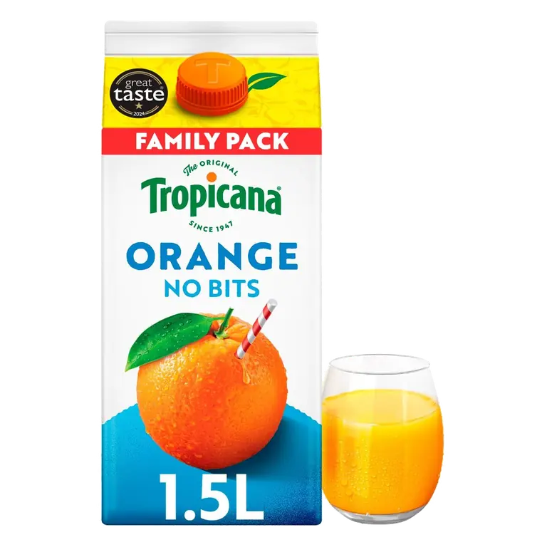 Smooth Orange With No Bits Fruit Juice 1.5L