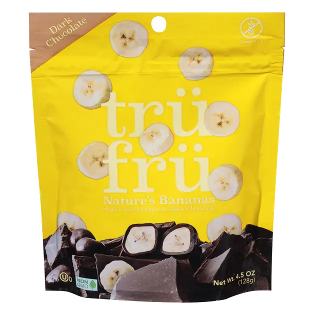 Dark Chocolate Nature's Bananas Hyper-Dried Fresh in Dark Chocolate
