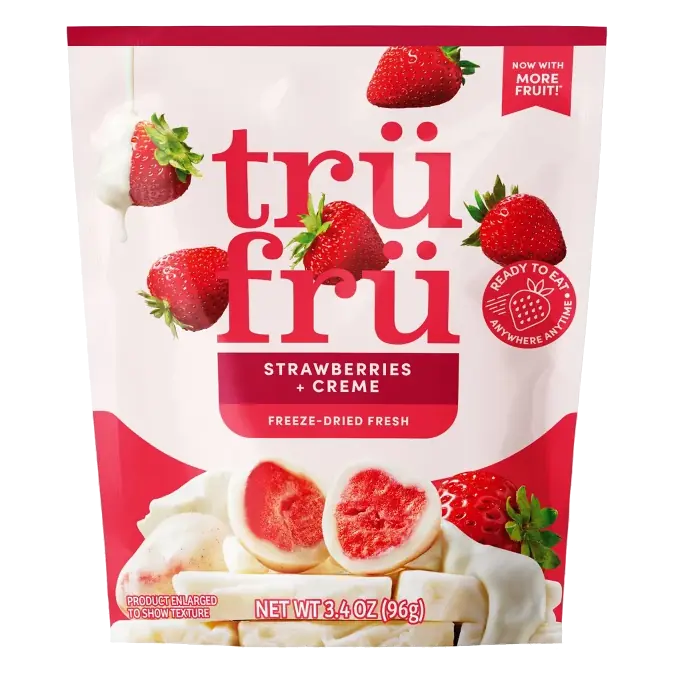 Tru Fru Freeze Dried Strawberries & Crème, 3.4 oz