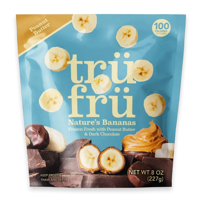 Frozen Fresh Banana's in Peanut Butter and Dark Chocolate