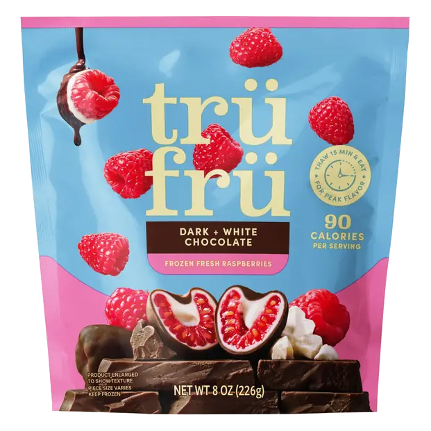 Nature's Raspberries in White & Dark Chocolate Frozen