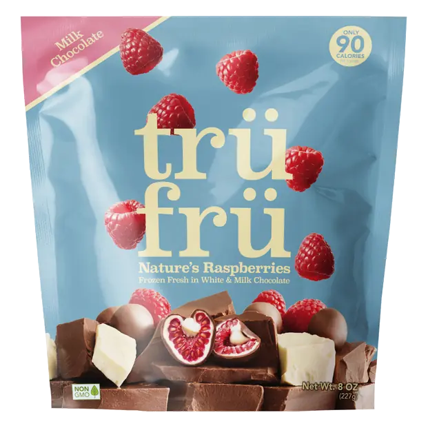 Nature's Raspberries in White & Milk Chocolate Frozen