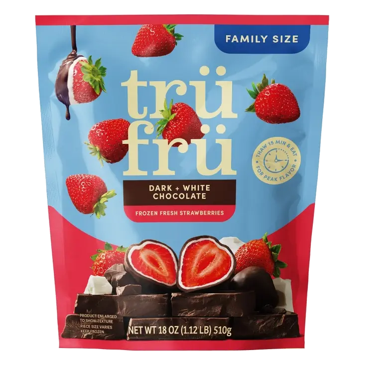 Tru Fru Strawberries in Dark and White Chocolate, 18oz