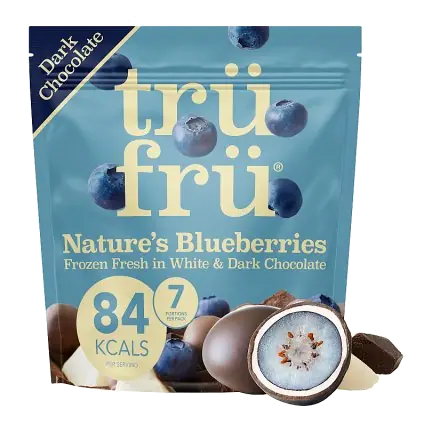 TruFru Blueberries White & Dark Chocolate