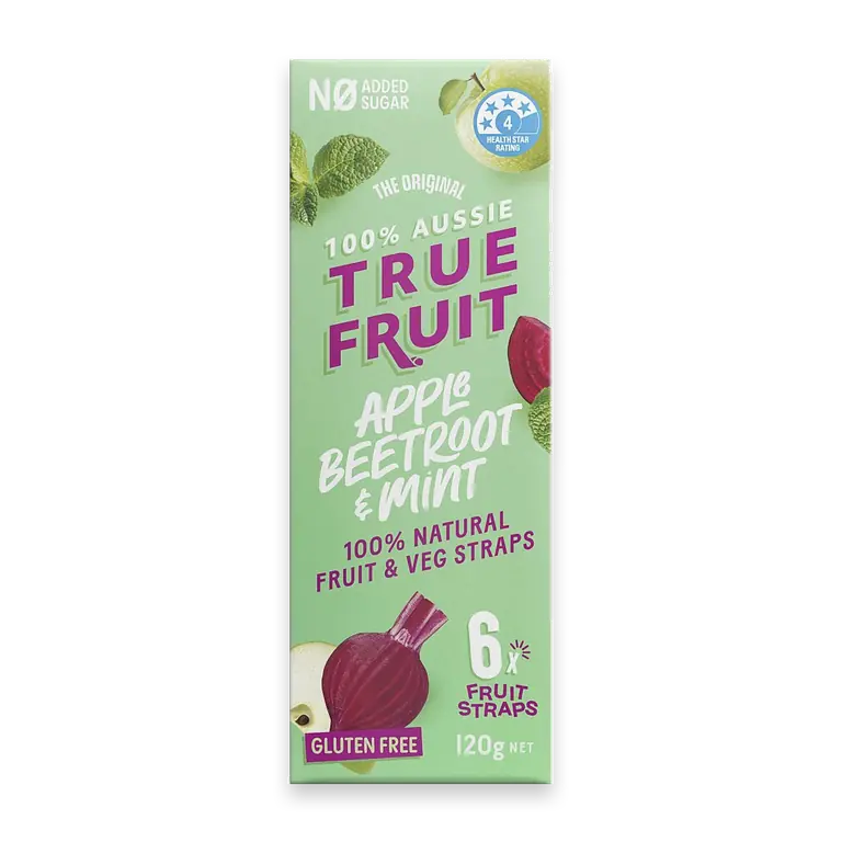 100% Aussie Apple Beetroot & Mint Straps