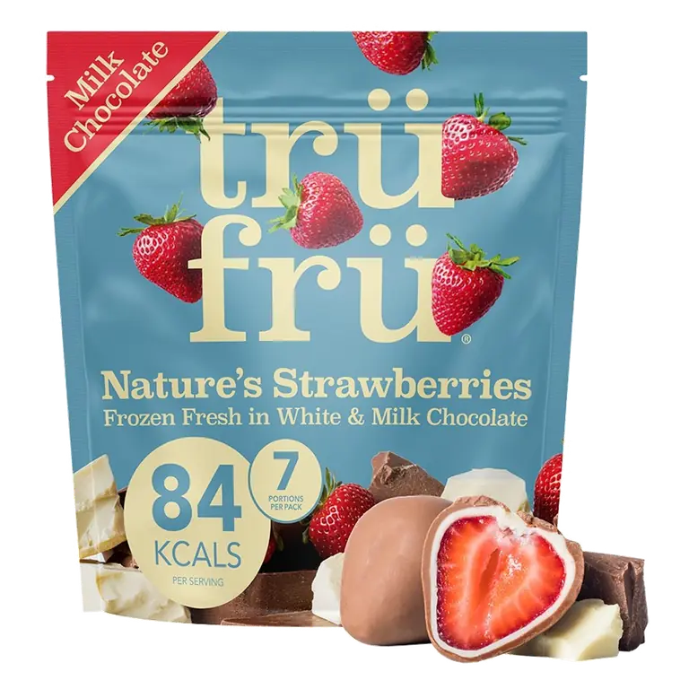 Natures Strawberries In White & Milk Chocolate