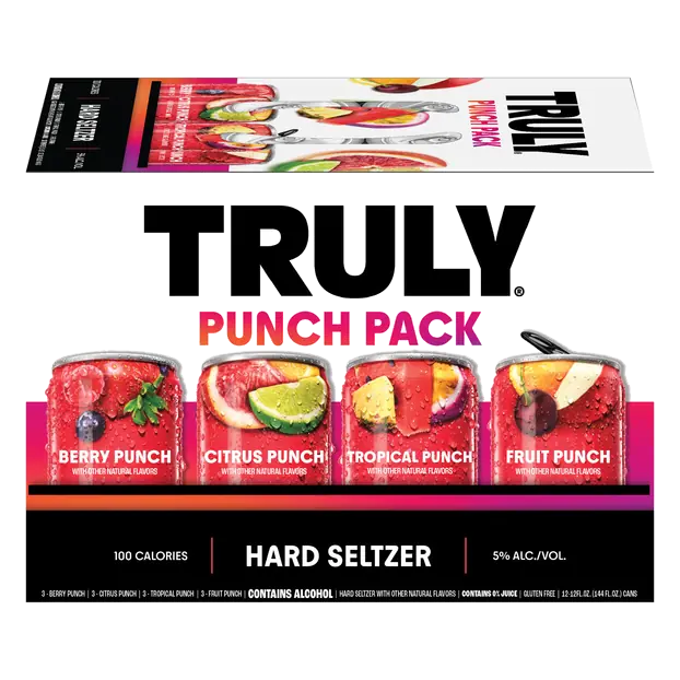 Hard Seltzer Punch Mix Pack Gluten Free - 12 pk