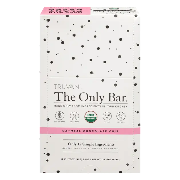 The Only Bars Oatmeal Chocolate Chip Snack - 12 ct