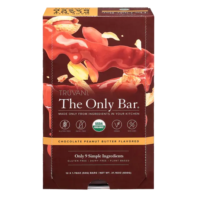 The Only Bars Organic Chocolate Peanut Butter Snack - 12 ct