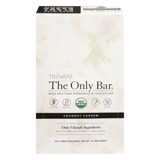 The Only Bars Organic Coconut Cashew Snack - 12 ct