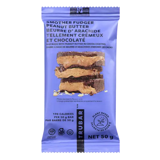 Trubar Bar Smother Fudger Peanut Butter 50 g