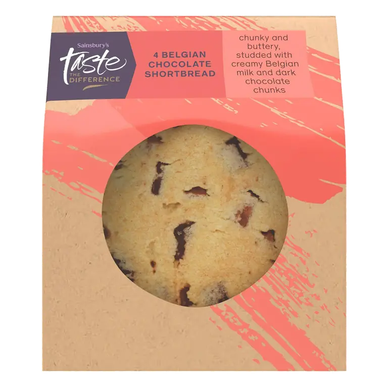 TTD Chunky Belgian Chocolate Shortbread (4pk)