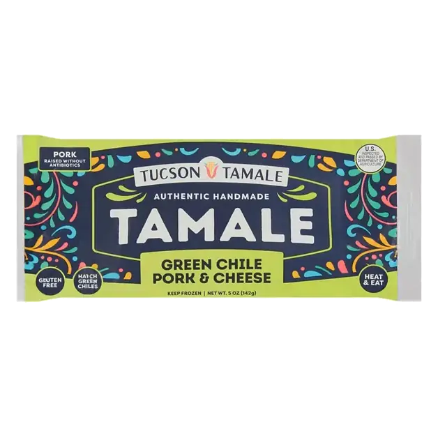 Tamale, Green Chile Pork & Cheese