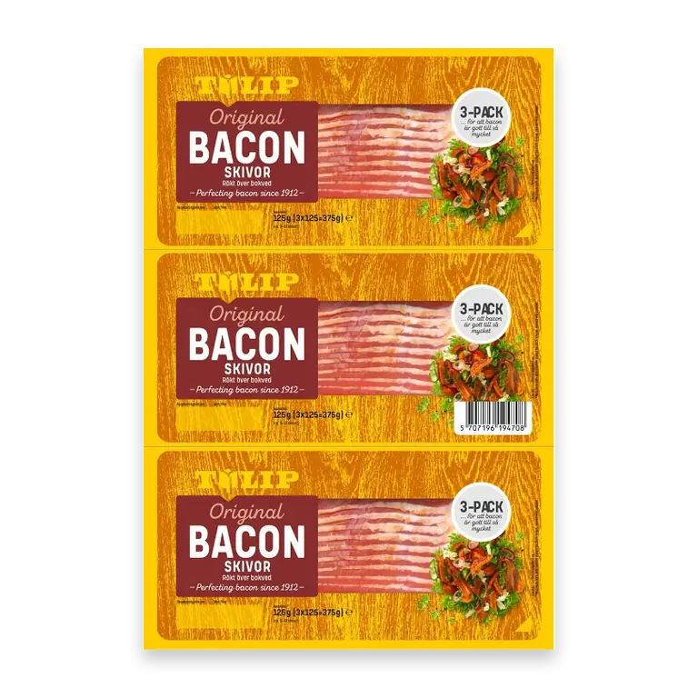 Bacon Original Skivat 3-p 375g
