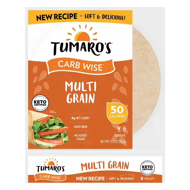 Carb Wise Multigrain Wraps - 8 ct