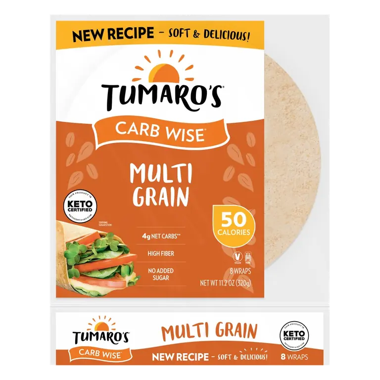 Multi-Grain 8 Low-in-Carb Wraps