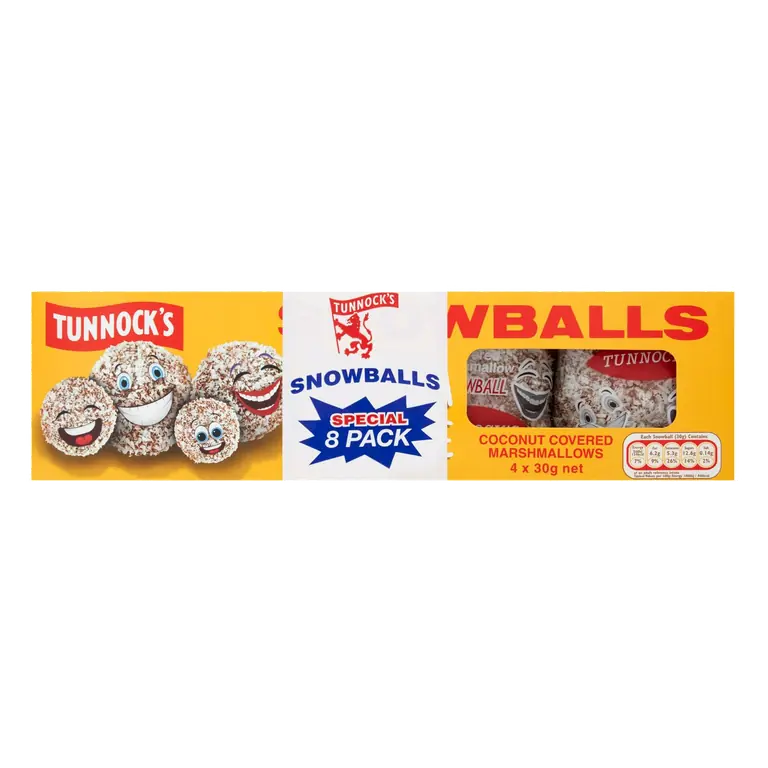 Snowballs Coconut Covered Marshmallows 8x30g