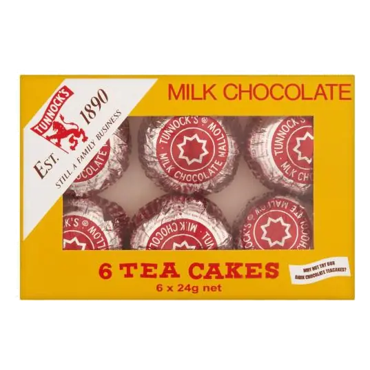 Tea Cakes Milk Chocolate 6 Pack