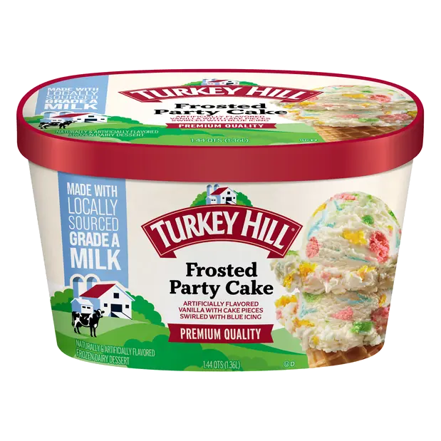 Frosted Party Cake Frozen Dairy Dessert