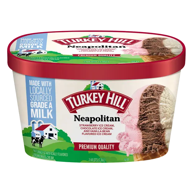 Neapolitan Vanilla Chocolate & Strawberry Ice Cream