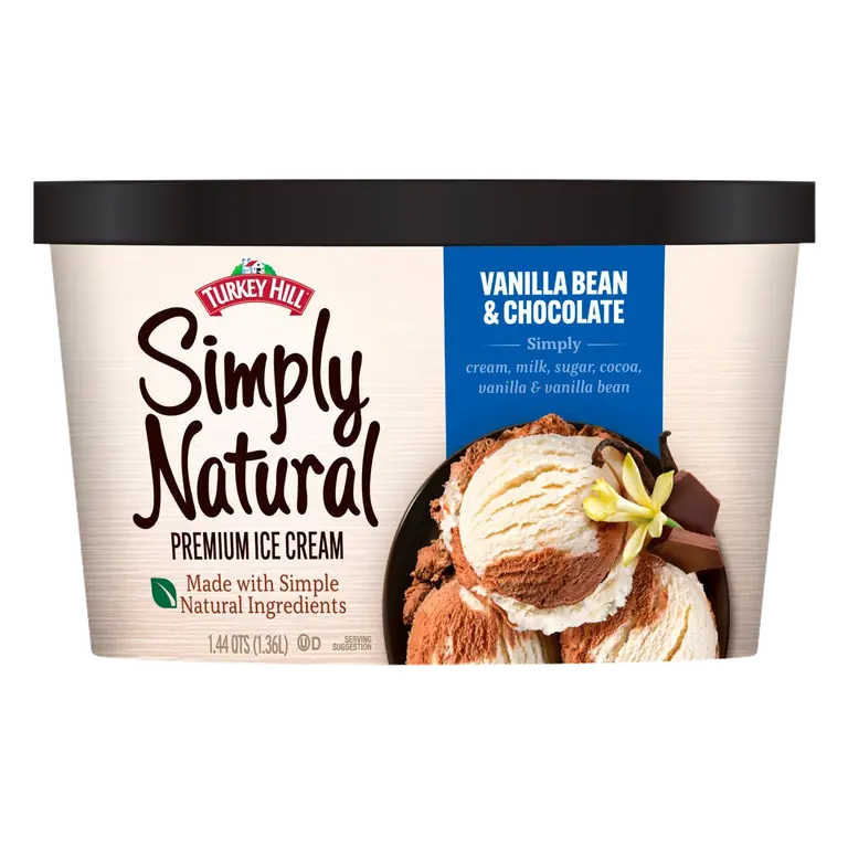 Simply Natural Vanilla Bean & Chocolate Premium Ice Cream