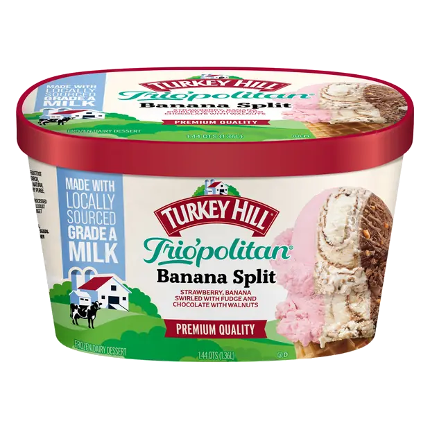 Trio'politan Banana Split Frozen Dairy Dessert