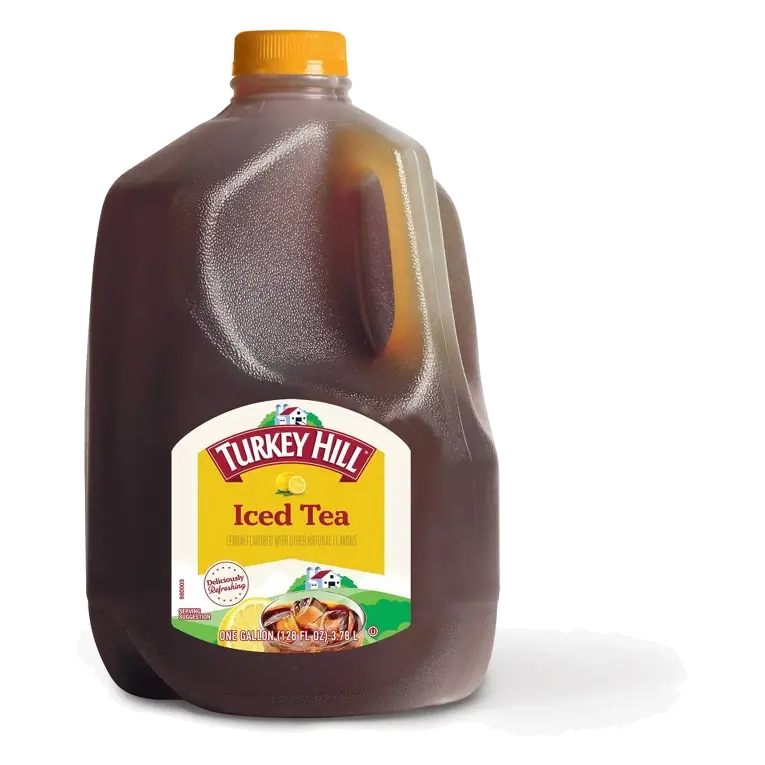 Turkey Hill Lemon Flavored Iced Tea, 128 fl oz: Caffeinated