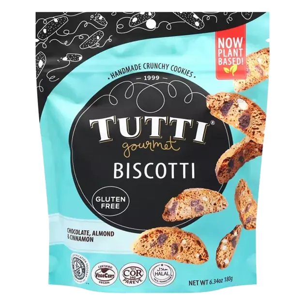 Biscotti, Gourmet, Gluten Free, Chocolate, Almond & Cinnamon